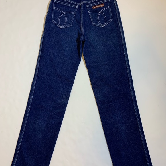 Vintage 70s 80s C'est Magnifique Straight Leg High Waist Jeans - Picture 5 of 13